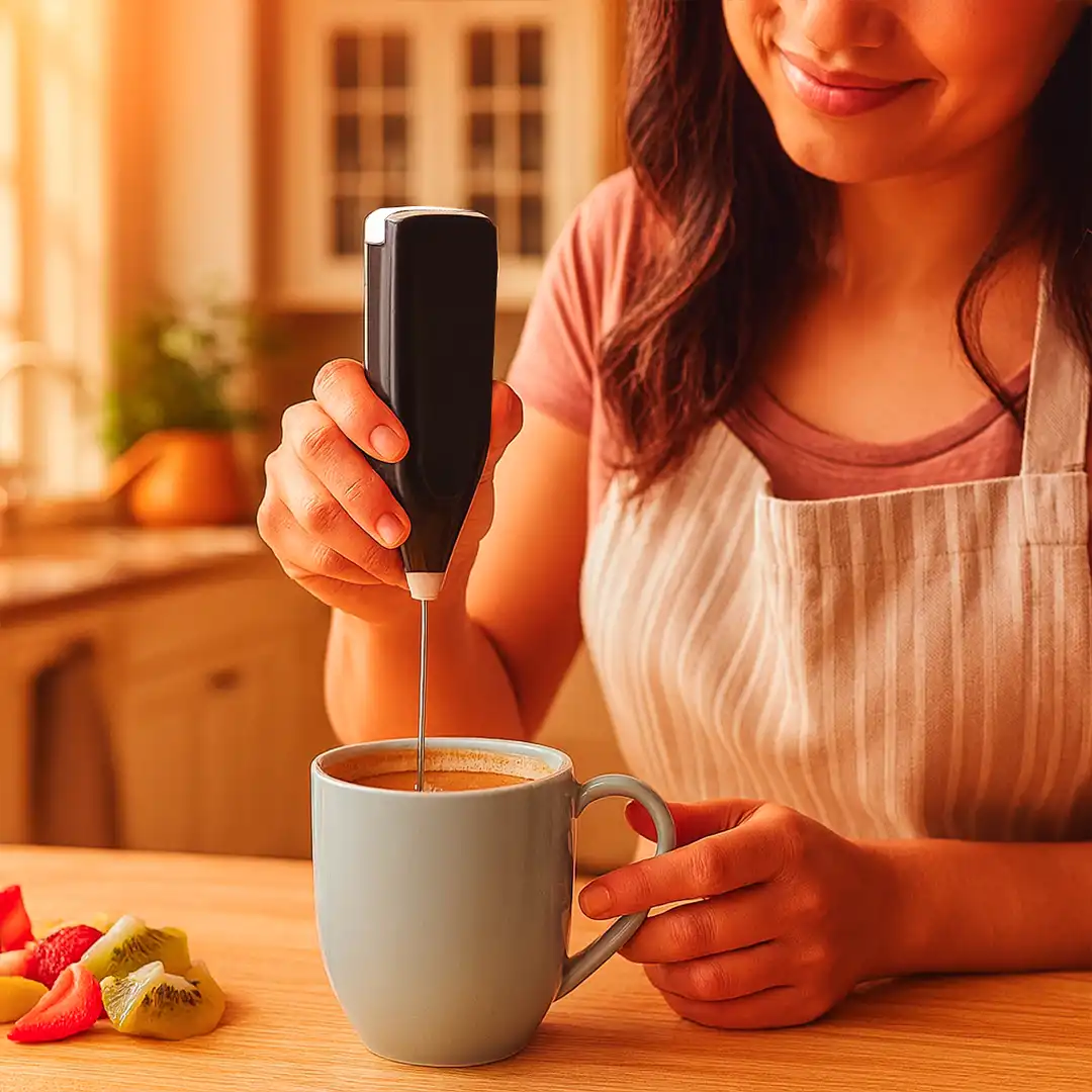 MINI MIXER PORTÁTIL PRETO A PILHAS AA