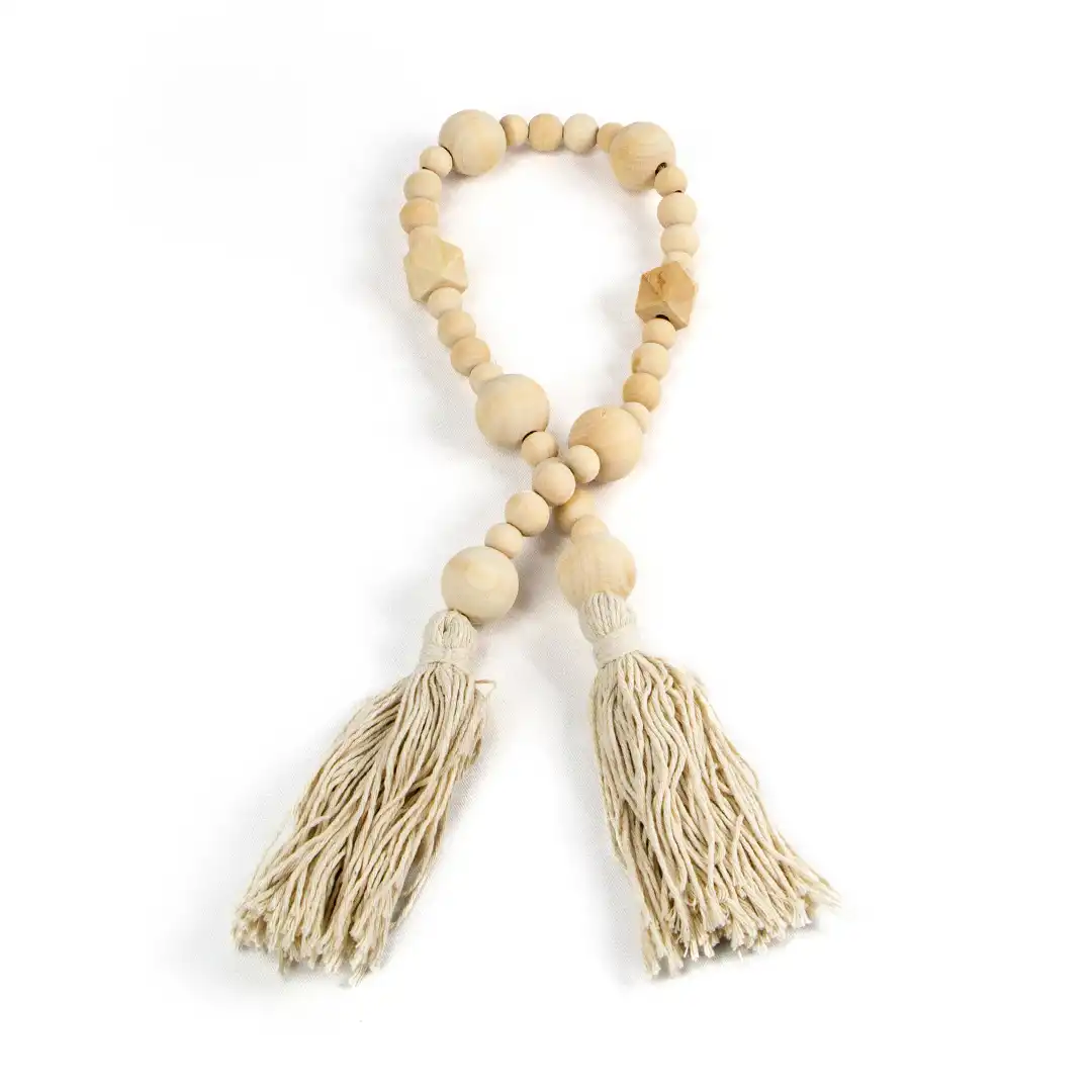 COLAR DE MESA DECORATIVO EM MADEIRA 73CM