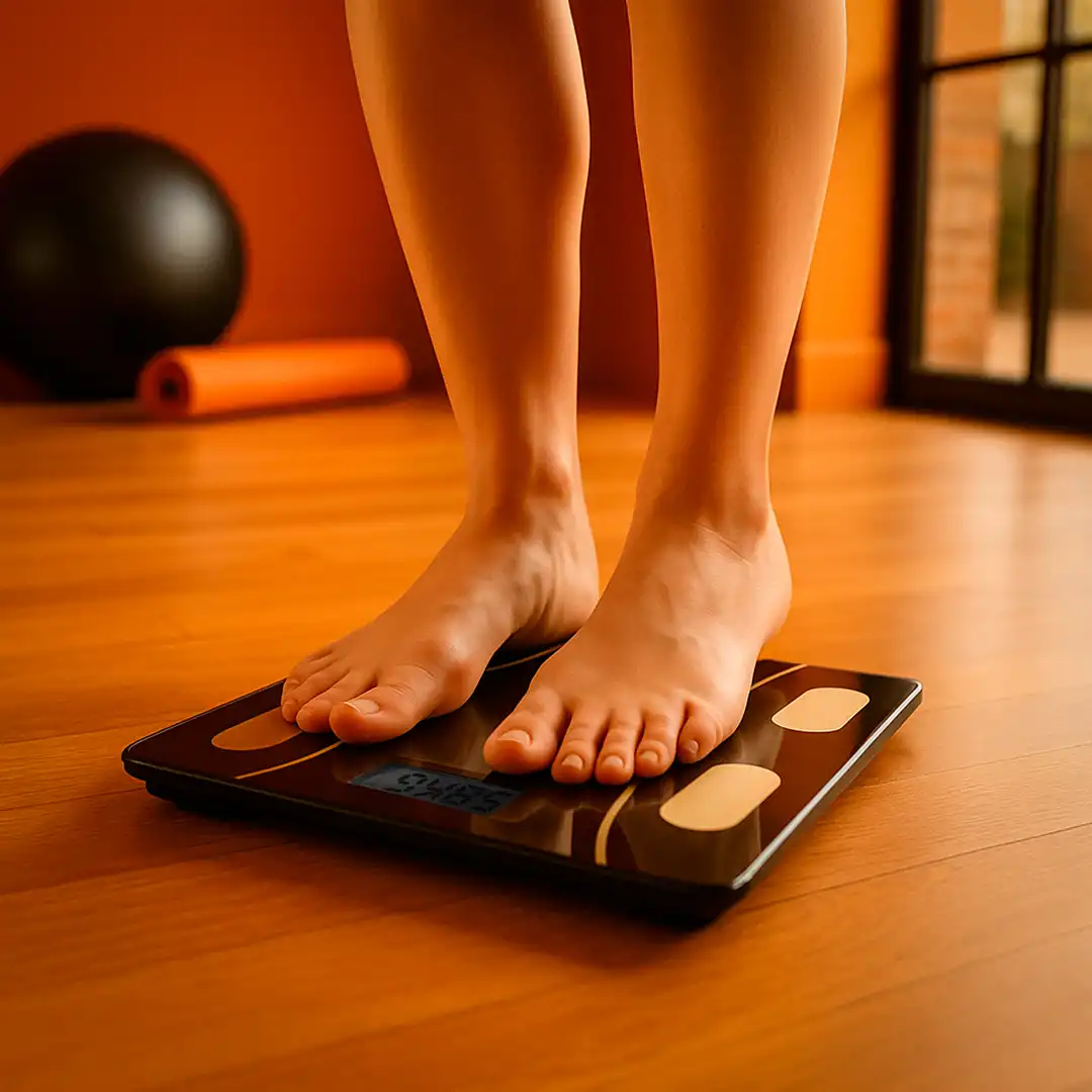 BALANÇA DIGITAL CORPORAL INTELIGENTE COM SENSOR DE BIOIMPEDÂNCIA – ATÉ 180KG