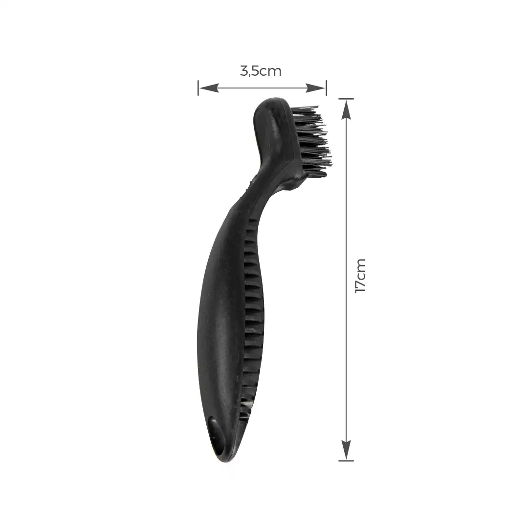 KIT COM 3 ESCOVAS DE LIMPEZA – CABO EM PP E CERDAS EM AÇO INOX, LATÃO E NYLON