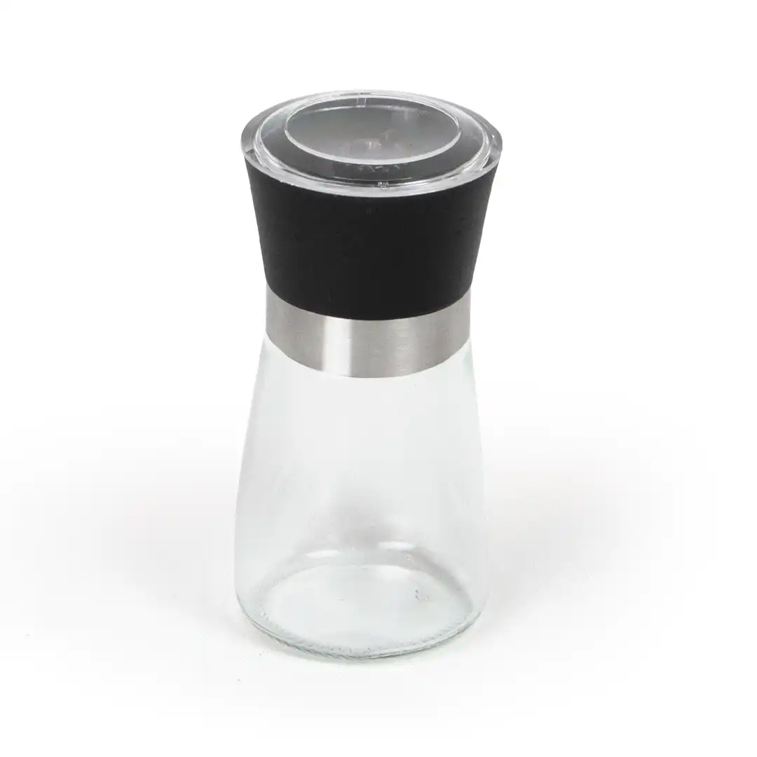 MOEDOR DE SAL E PIMENTA EM VIDRO COM TAMPA – 200ML