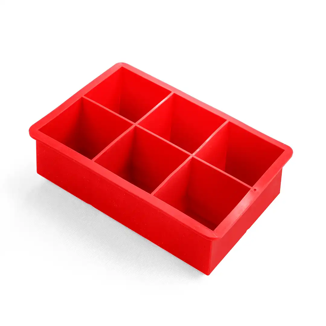 FORMA DE GELO EM SILICONE PARA 6 CUBOS GRANDES – 16 CM