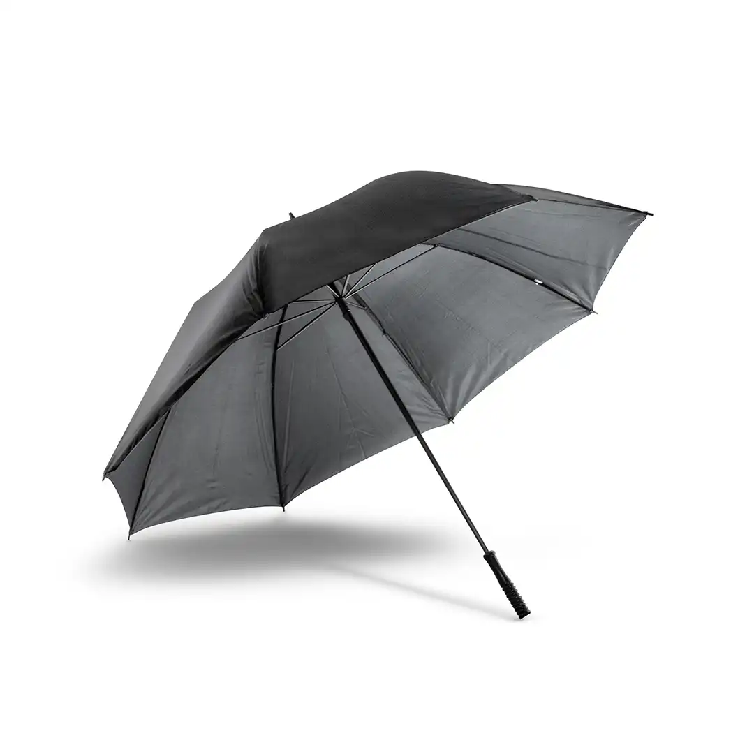 GUARDA-CHUVA GRANDE PRETO COM HASTE EM METAL – 75CM