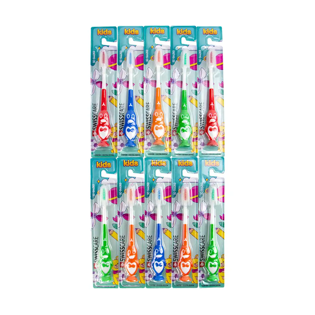 ESCOVA DE DENTE KIDS – KIT 12 PEÇAS