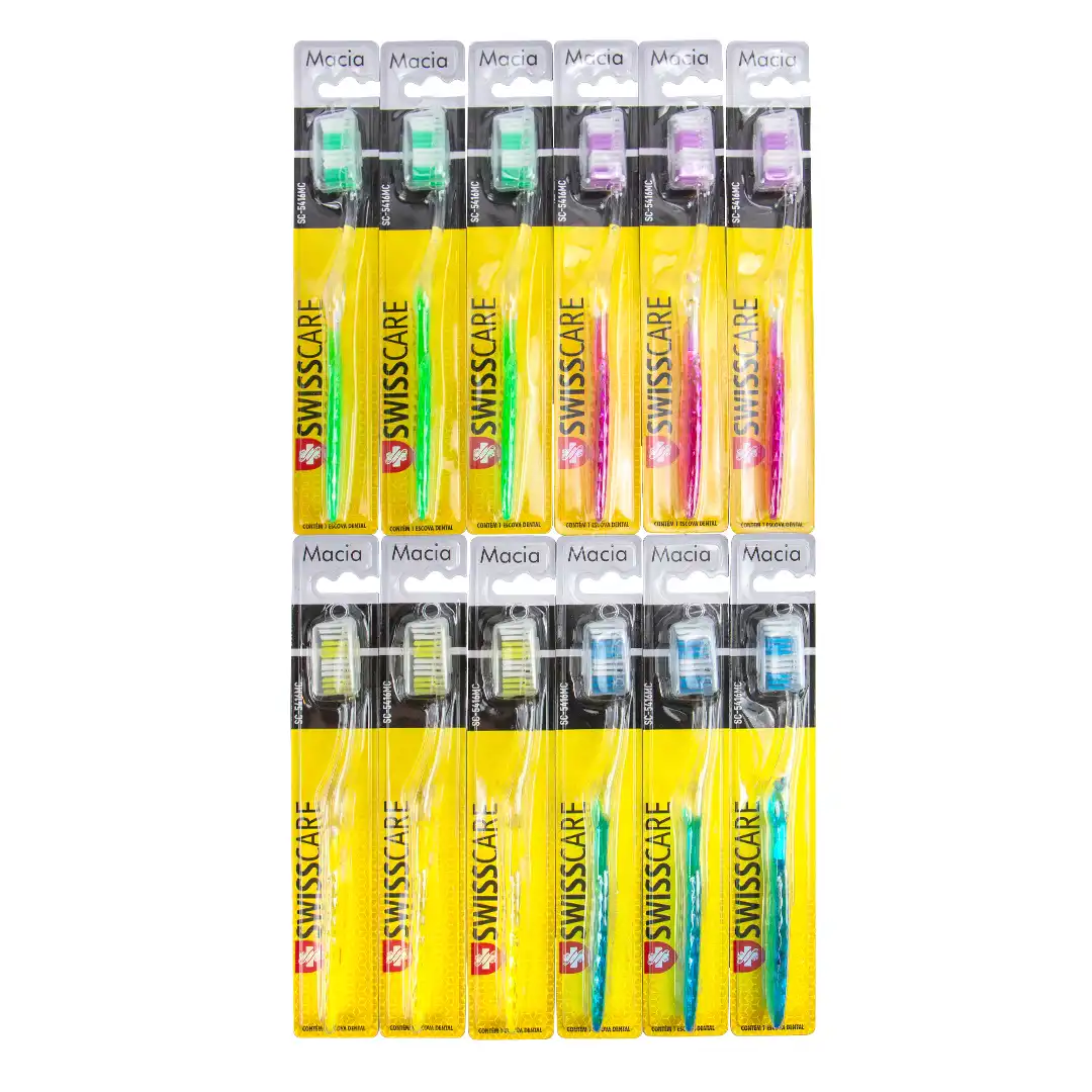 ESCOVA DE DENTE MACIA – KIT 12 PEÇAS