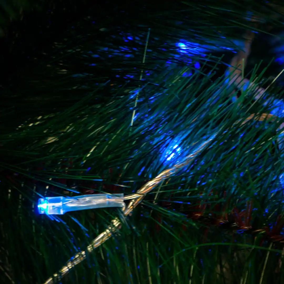 PISCA-PISCA DE NATAL 200 LEDS – AZUL 1 FUNÇÃO 14M