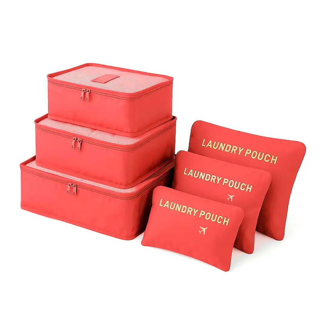 KIT ORGANIZADOR 6 PEÇAS – POLIÉSTER - SORTIDOS