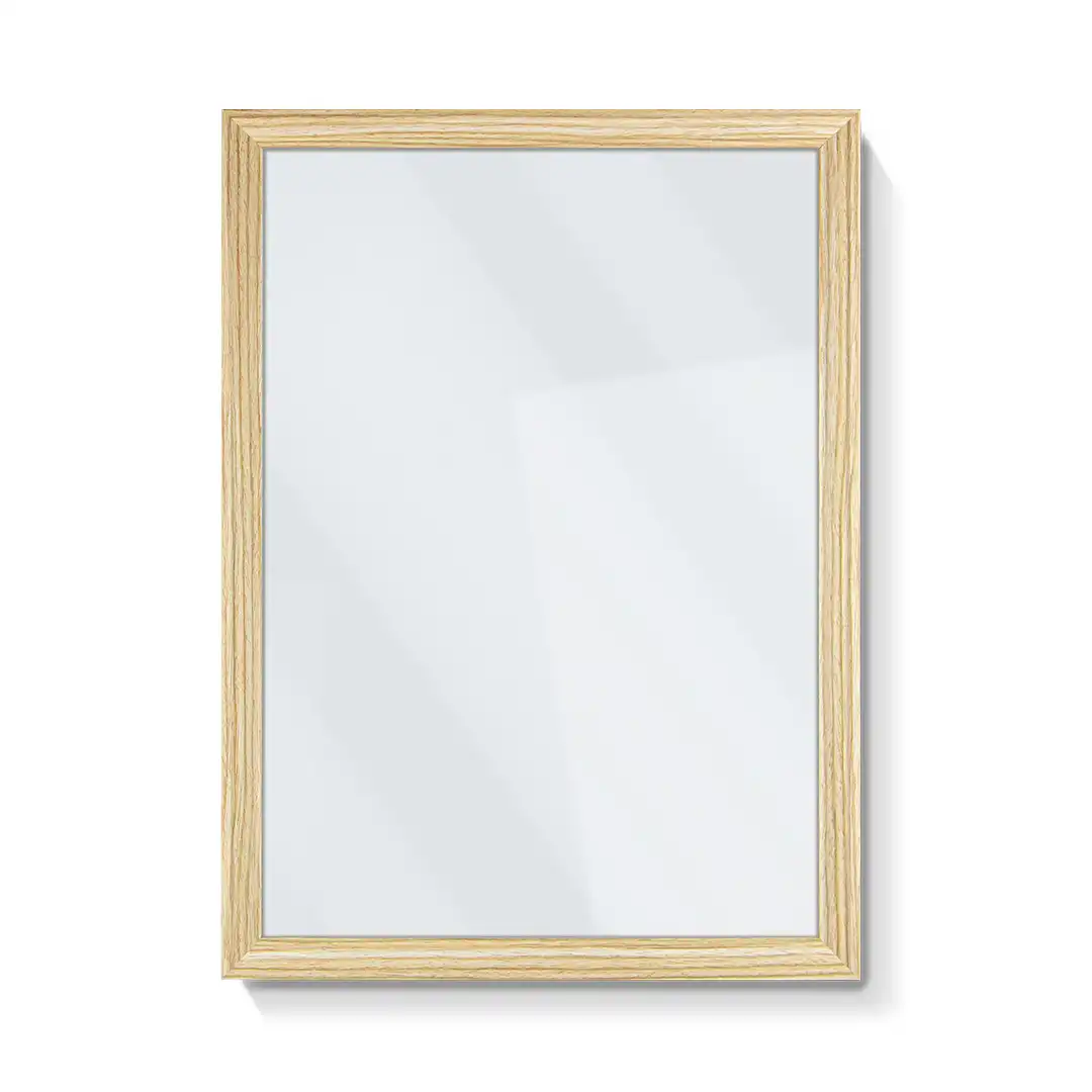 PORTA-RETRATO DECORATIVO A3 EM MDF MARROM CLARO COM PROTEÇÃO EM PLÁSTICO