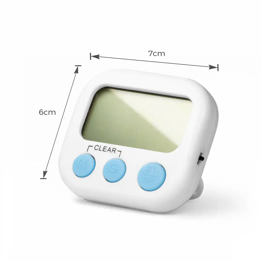 TIMER COZINHA DIGITAL MAGNÉTICO COM VISOR E BOTÕES