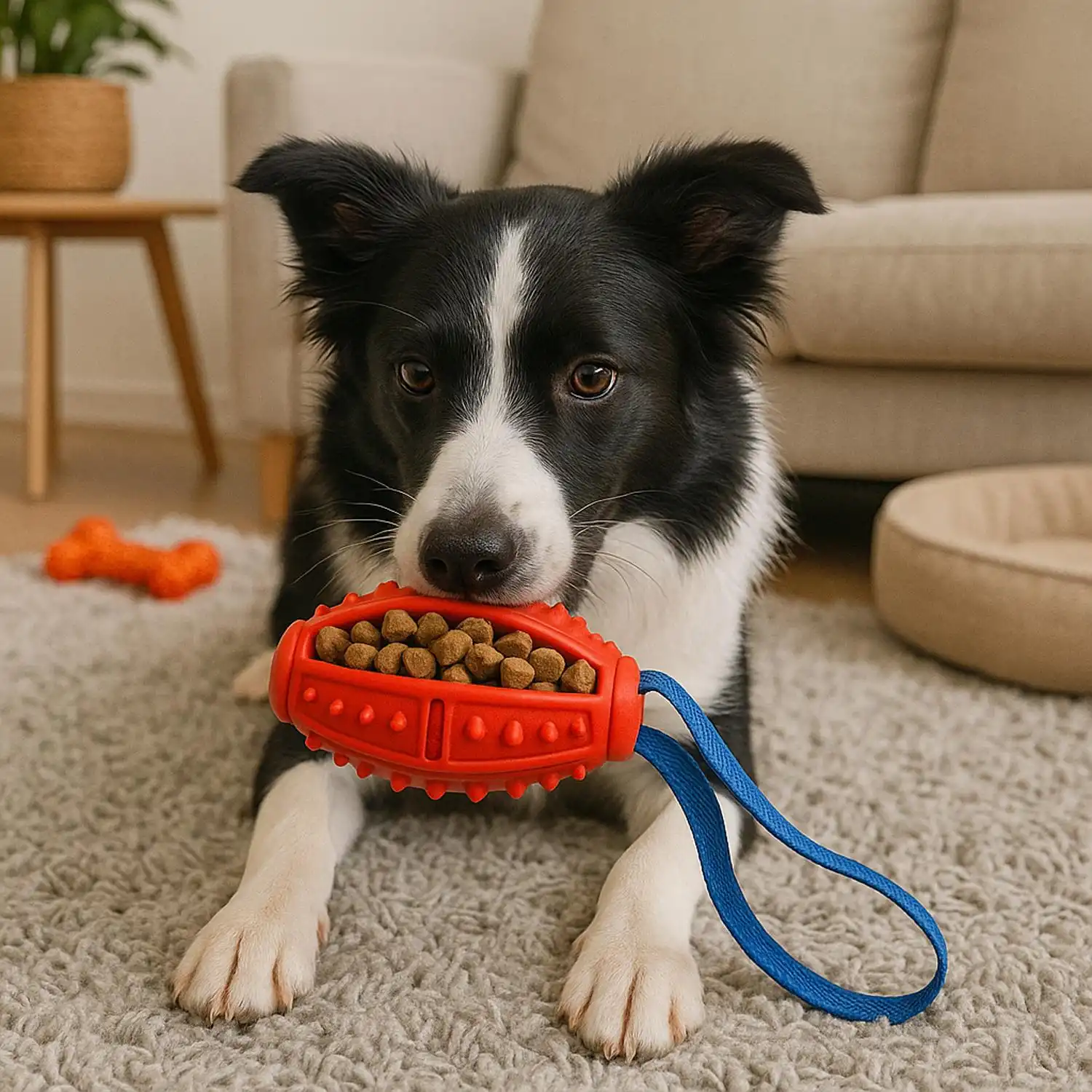 MORDEDOR PORTA PETISCO COM CORDA