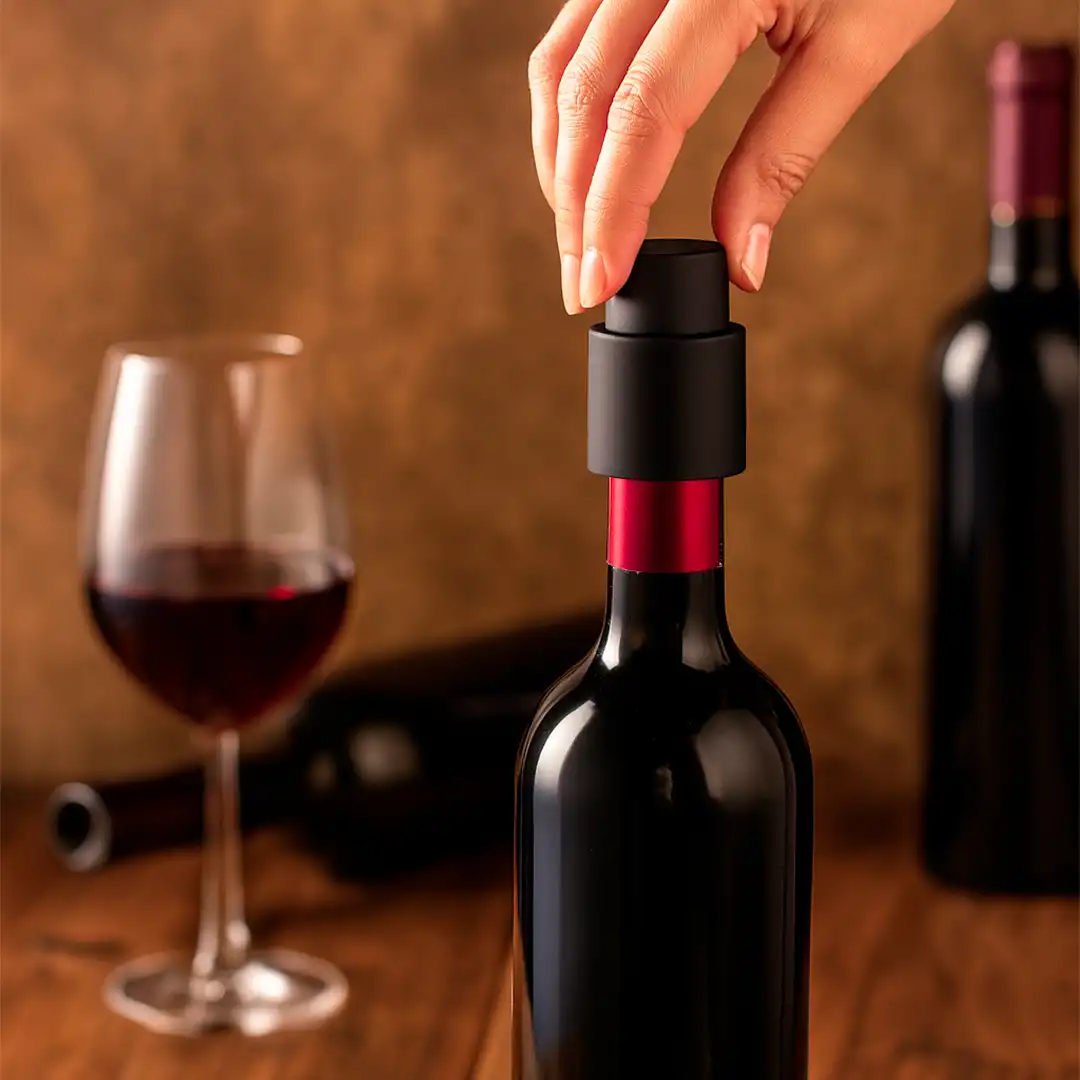 TAMPA SELADORA PARA VINHO A VÁCUO – PRESERVAÇÃO EFICIENTE 5X7,5CM