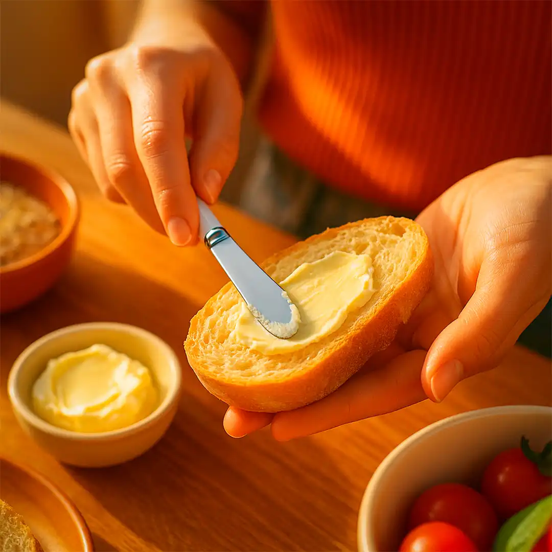 KIT 6 ESPÁTULAS PARA PATÊ EM INOX COM CABO BRANCO