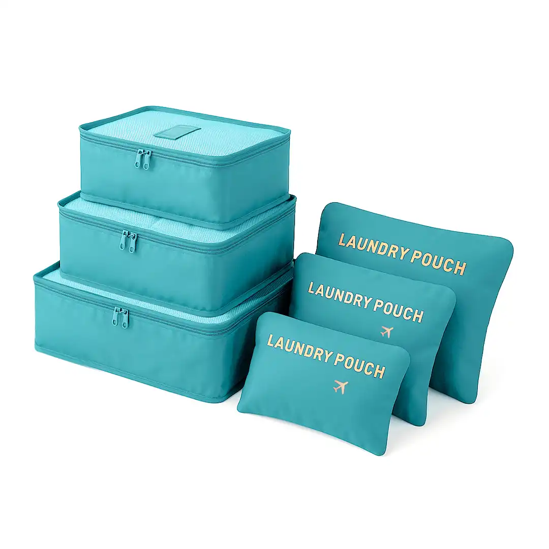 KIT ORGANIZADOR 6 PEÇAS – POLIÉSTER - SORTIDOS