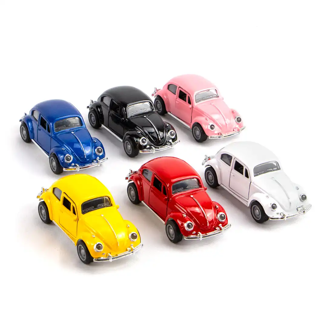 CARRO COLECIONÁVEL FUSCA DE BRINQUEDO - CAIXA COM 12