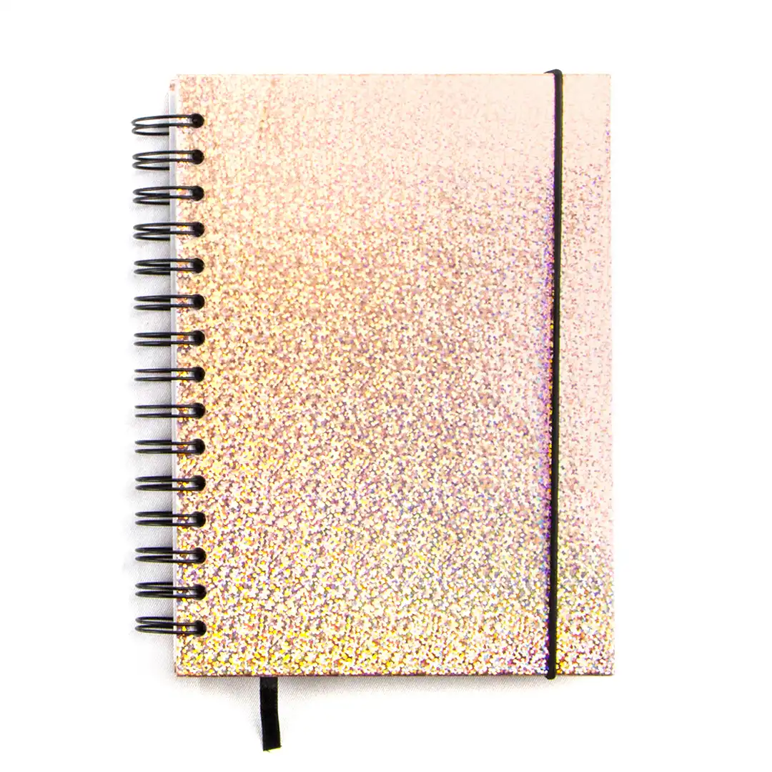 AGENDA ESPIRAL 2026 COM CAPA DURA E ELÁSTICO 15x21CM – SORTIDAS