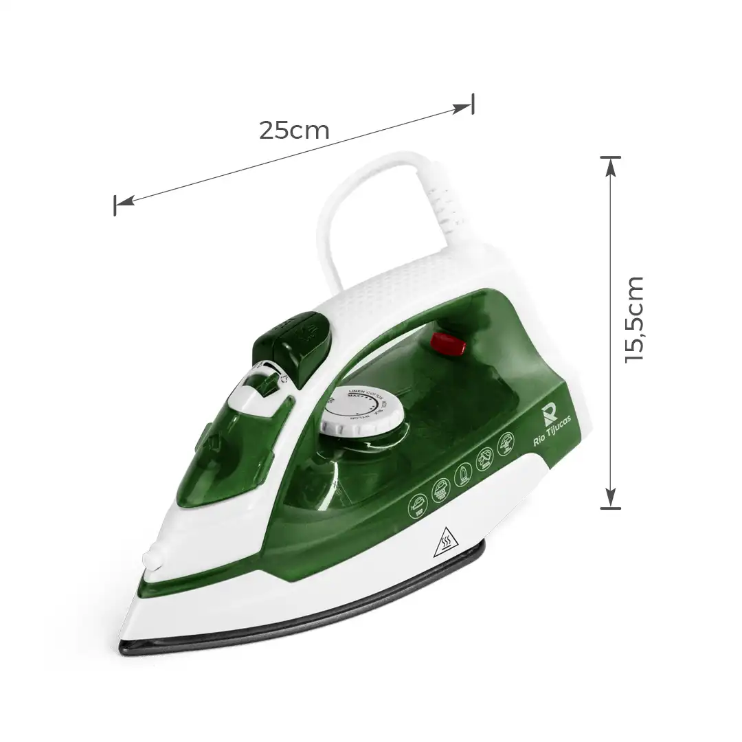 FERRO DE PASSAR ROUPA A VAPOR VERDE 220V