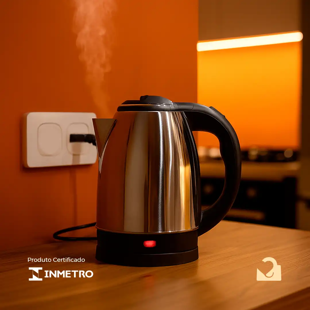 CHALEIRA ELÉTRICA 1,8L 220V – COM BASE GIRATÓRIA