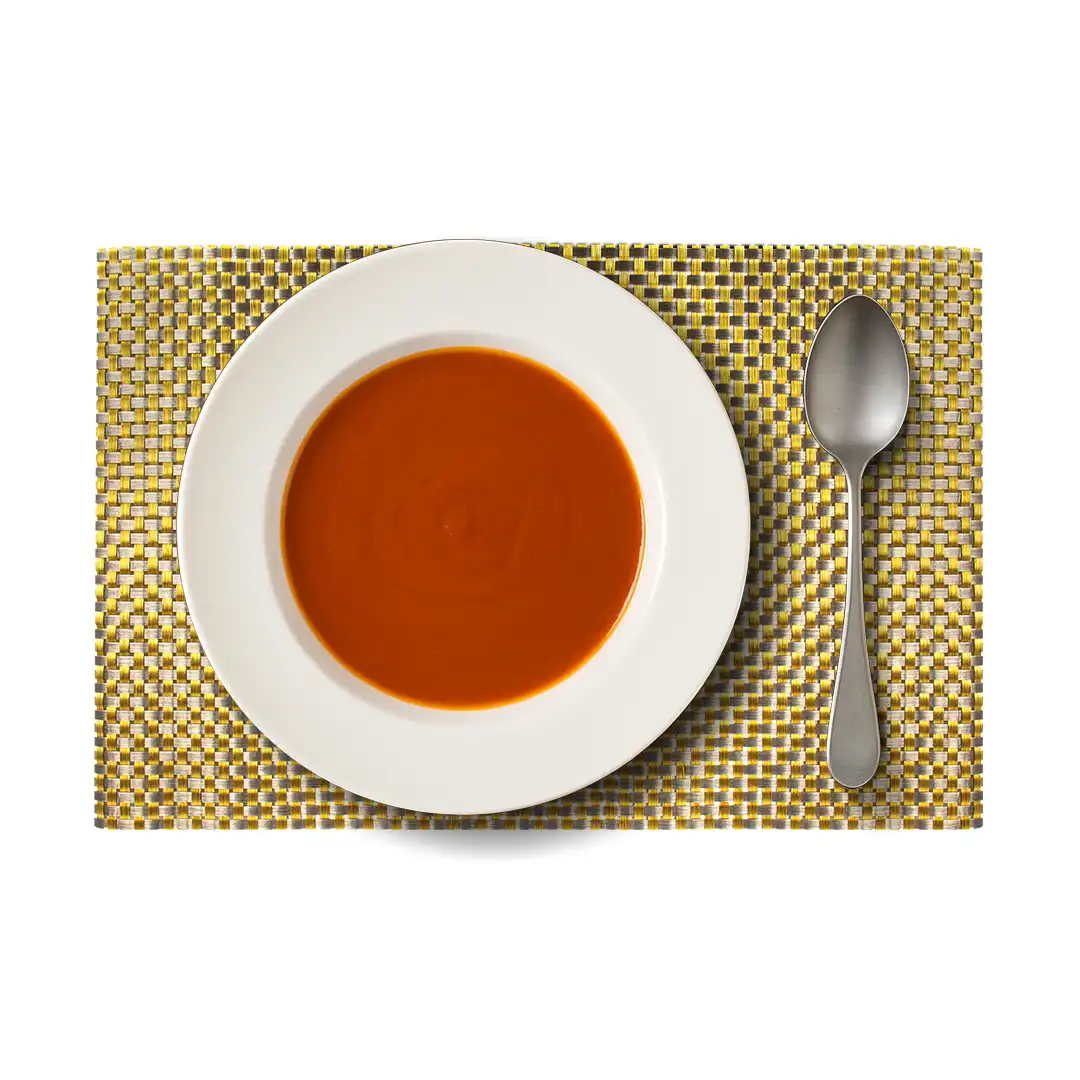 JOGO DE LUGAR AMERICANO RETANGULAR DOURADO - 6 UNIDADES PARA MESA