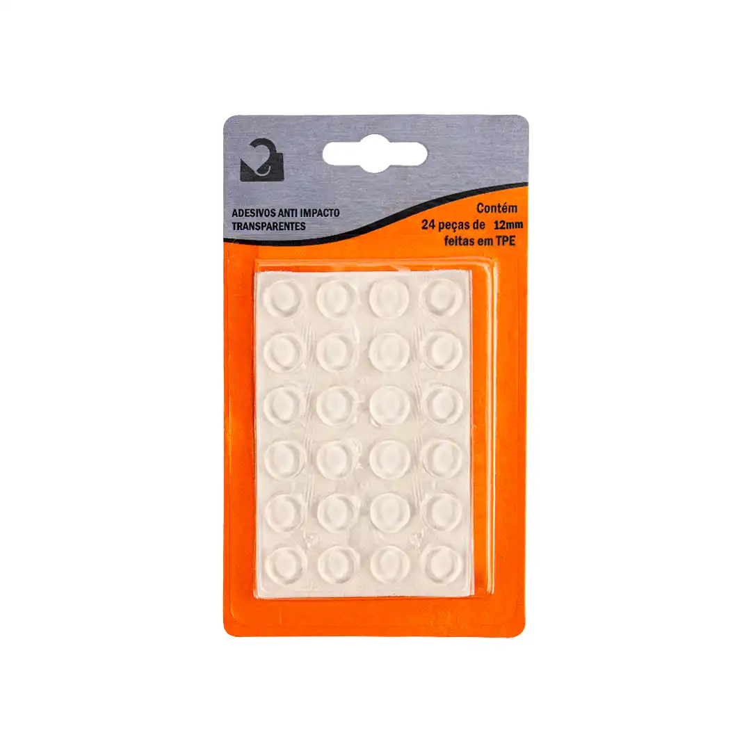 ADESIVO ANTI IMPACTO TRANSPARENTE 24 PEÇAS – TPE