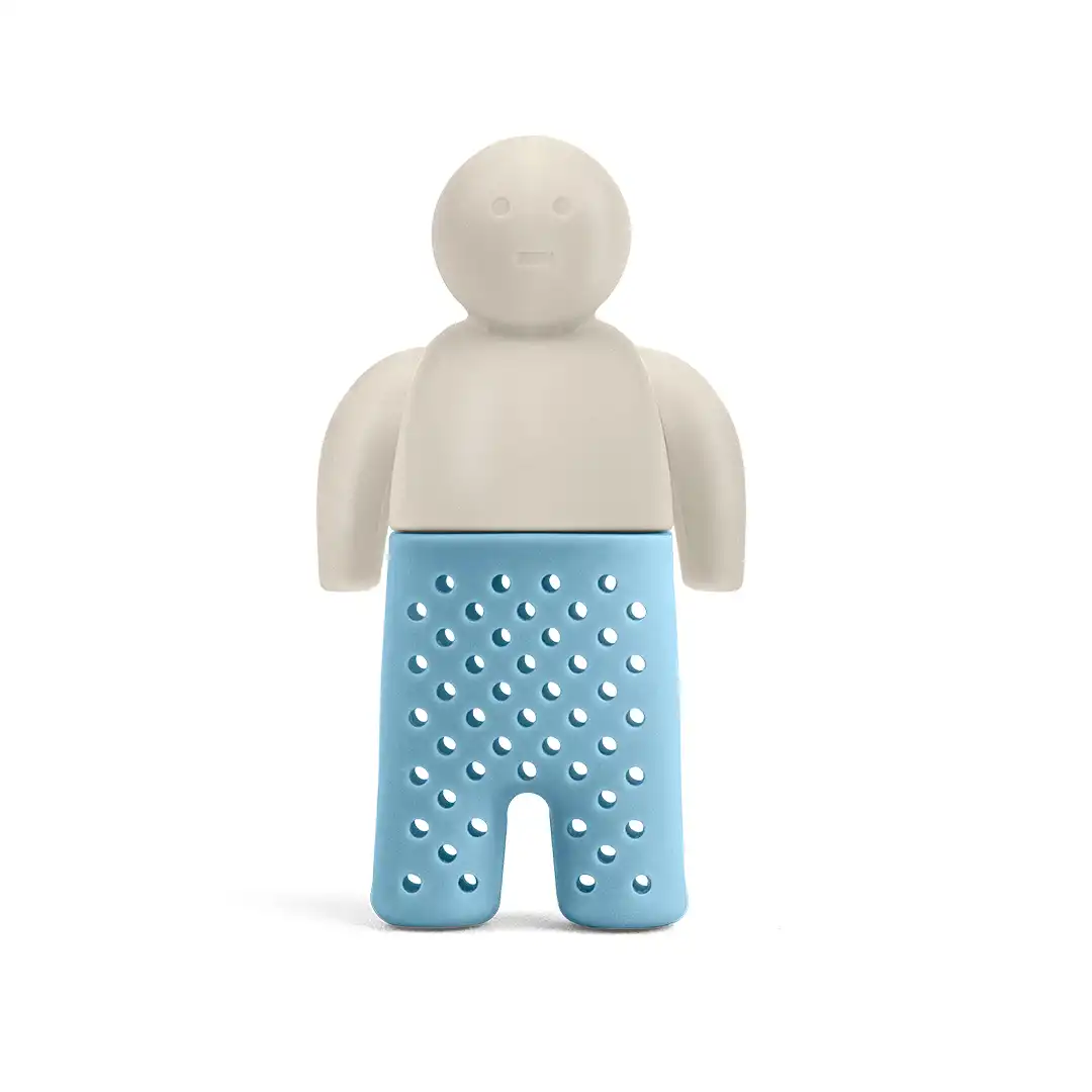 DIFUSOR DE CHÁ EM SILICONE FORMATO BONECO -SORTIDOS