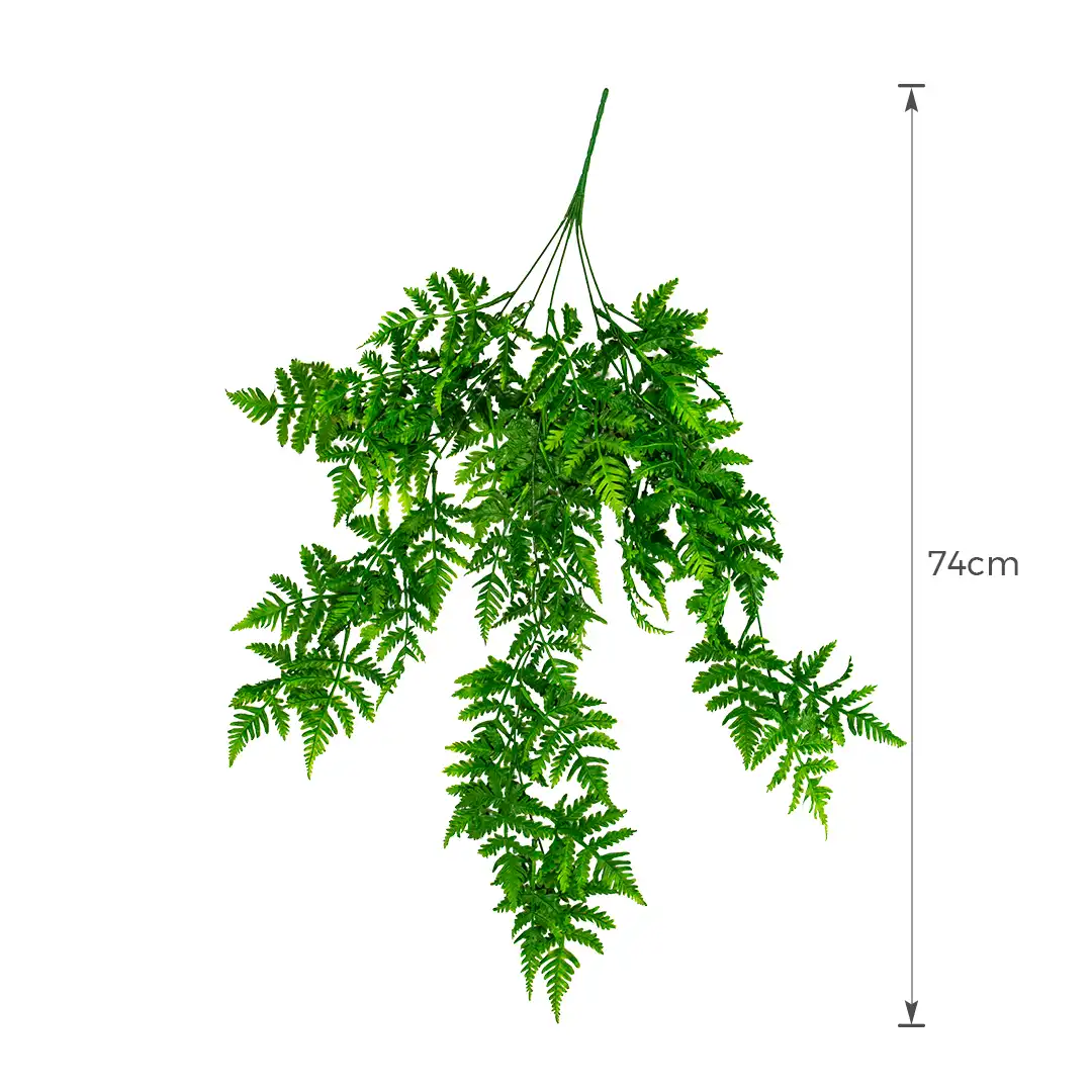 HASTE VERDE DECORATIVA SAMAMBAIA – PENDENTE 74CM