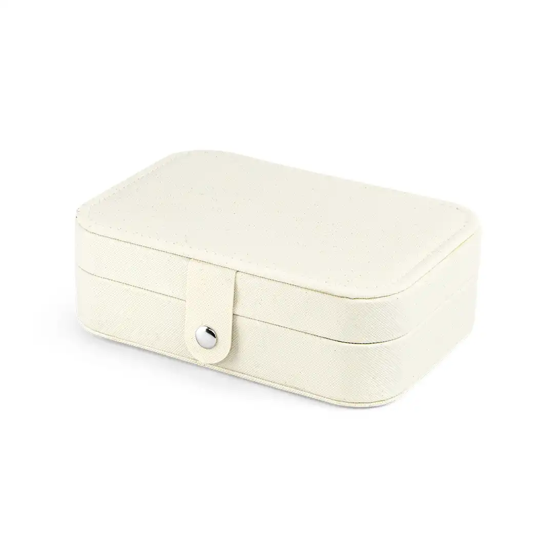 PORTA JOIAS EM COURO SINTÉTICO COM DIVISÓRIAS – BRILHANTE