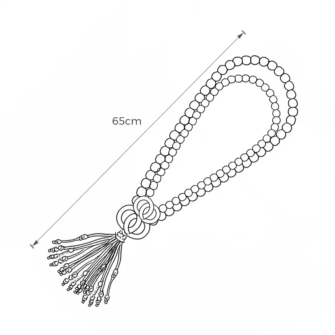 COLAR DE MESA DECORATIVO EM MADEIRA 65CM