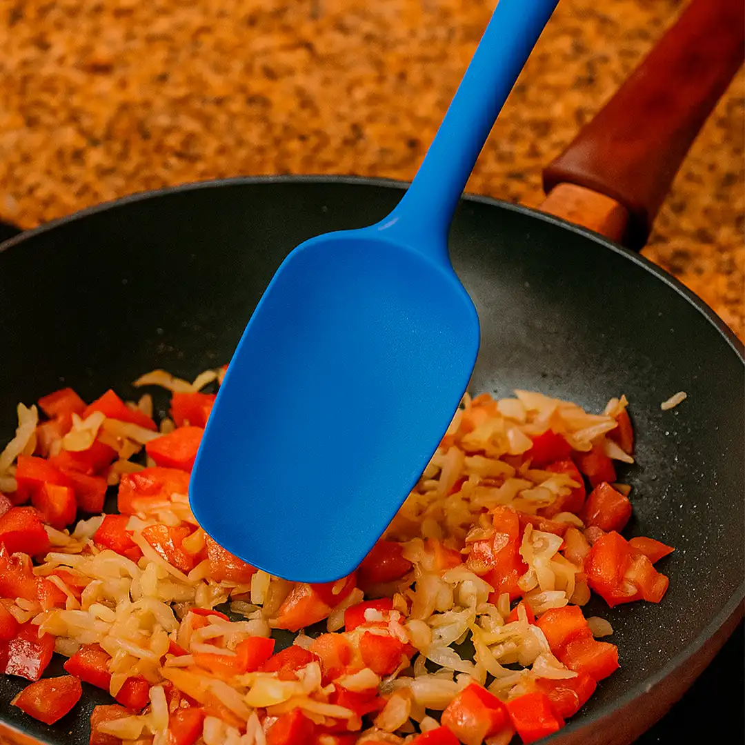 ESPÁTULA DE SILICONE RETANGULAR 27CM - SORTIDA