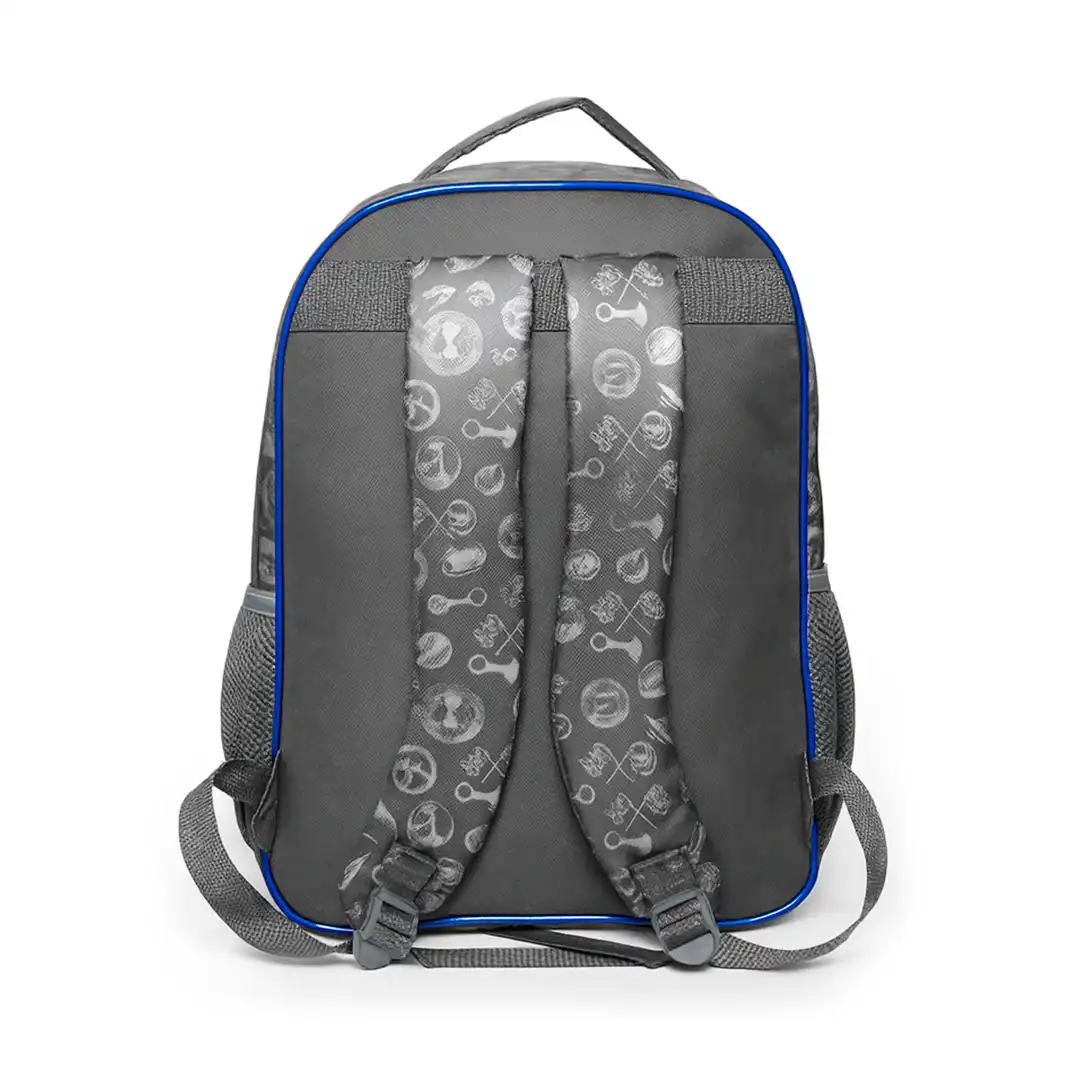 MOCHILA INFANTIL CRAZY SPEED CARRO ESPORTIVO 43CX31CM CINZA