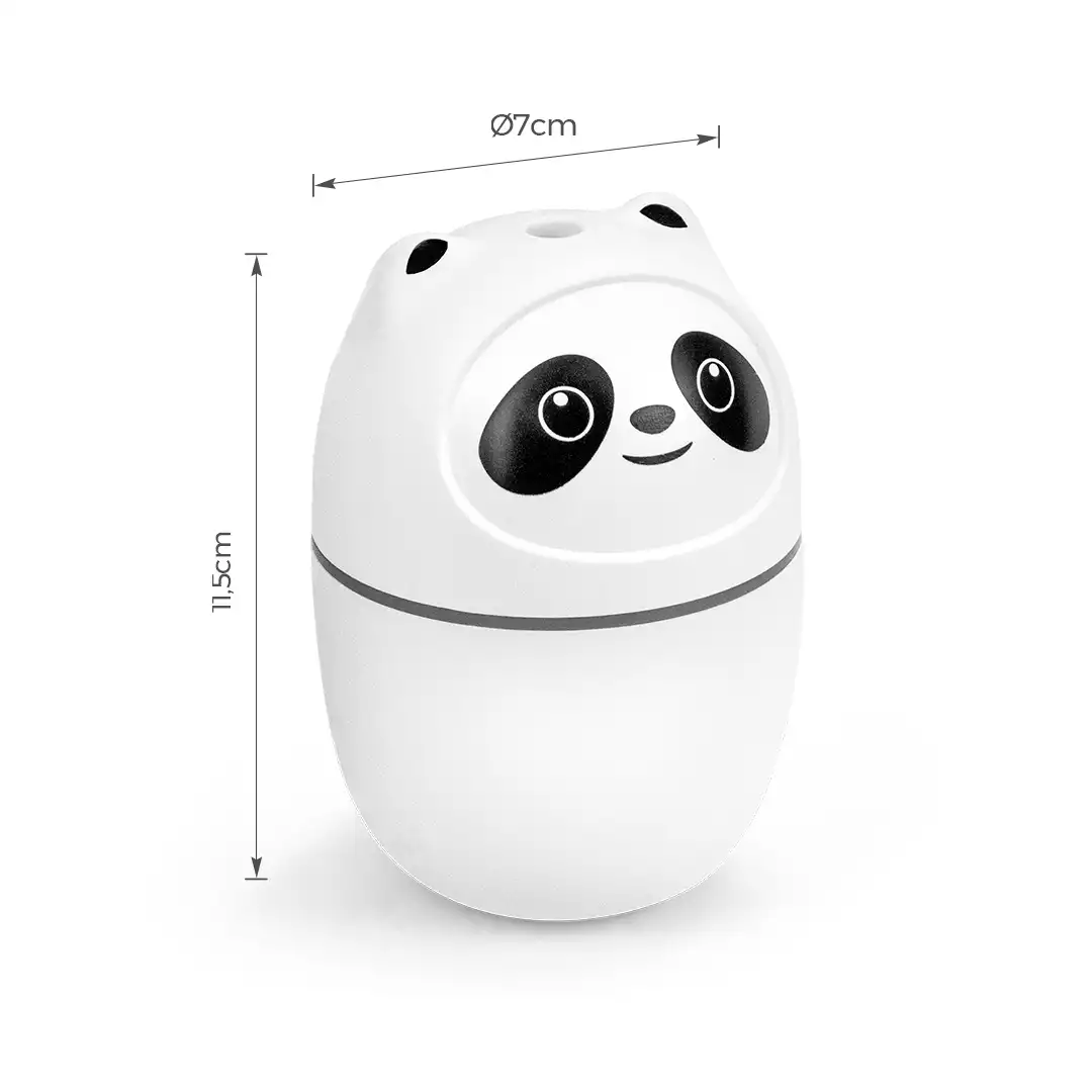 UMIDIFICADOR DE AR PANDA COM LUZ NOTURNA LED – SORTIDOS