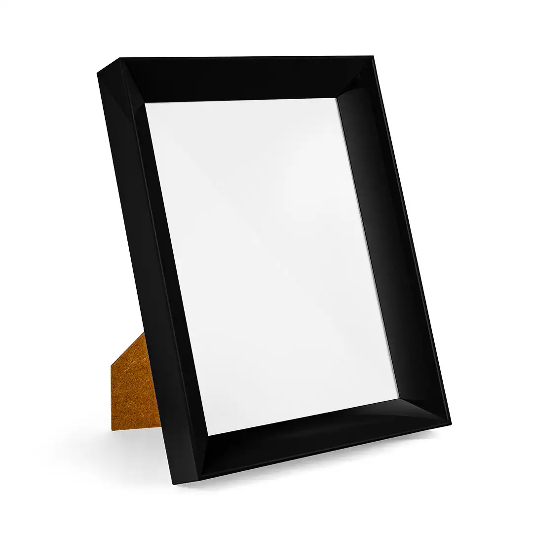 PORTA-RETRATO DECORATIVO 6X8 EM MDF BRANCO - PRETO - SORTIDO