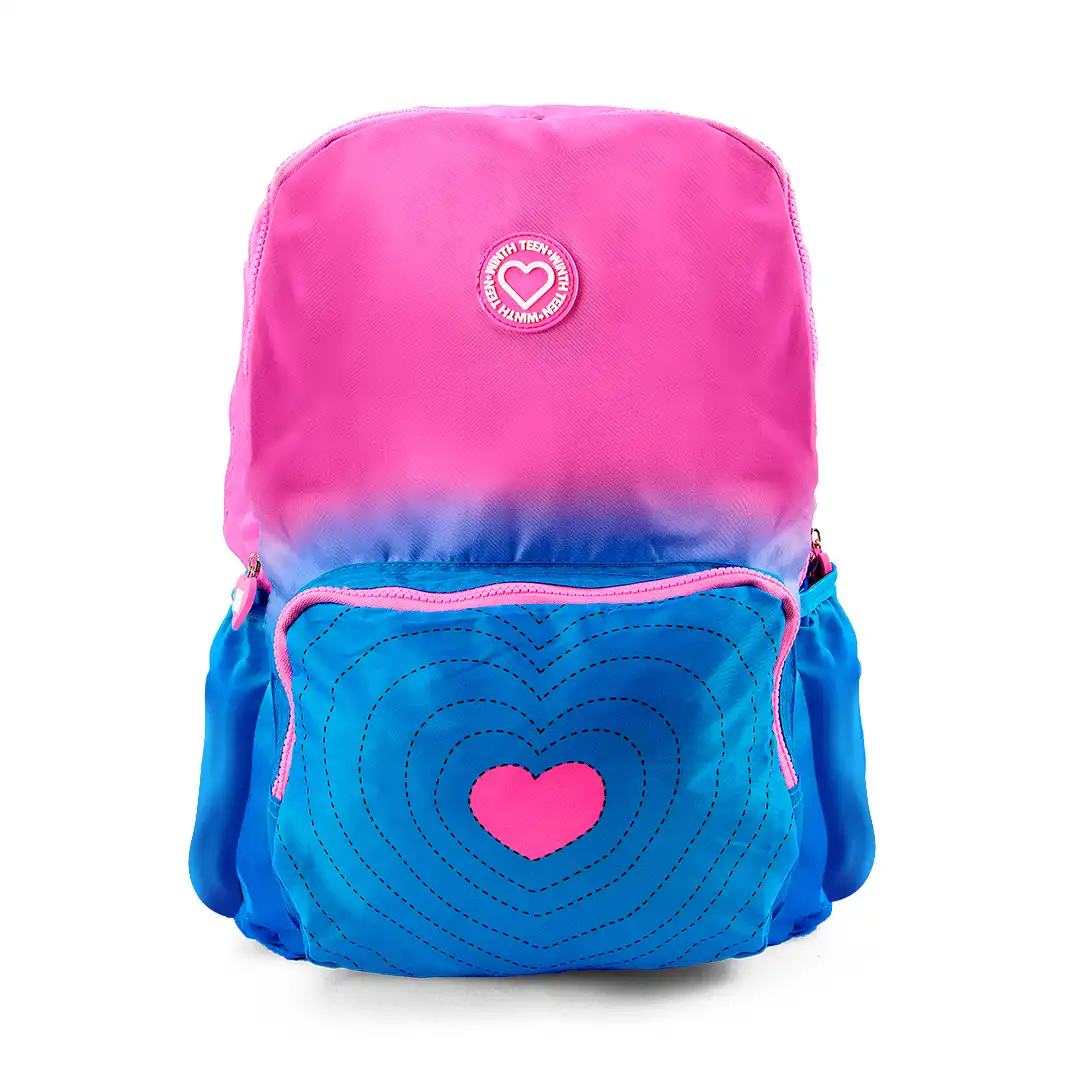 MOCHILA UNISEX ADULTO/INFANTIL 2 DIVISÕES 43X34CM AZUL