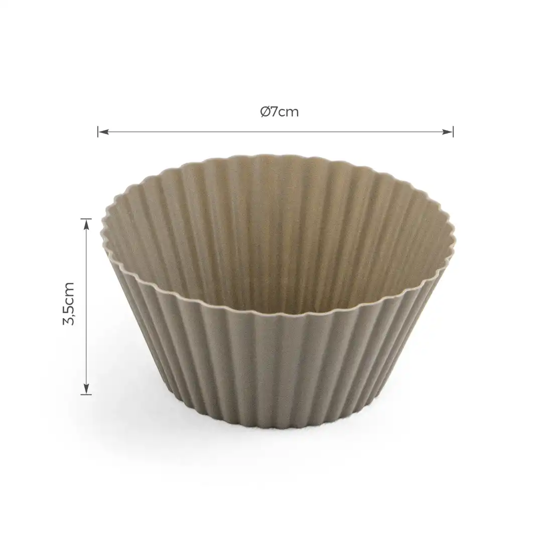 FORMINHAS PARA CUPCAKE DE SILICONE – KIT COM 6 UNIDADES