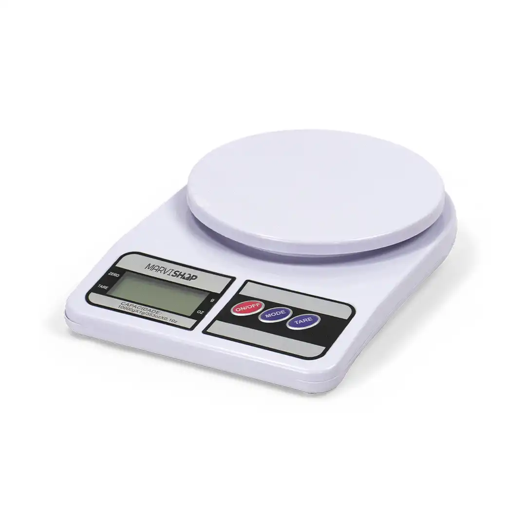 BALANÇA DIGITAL DE COZINHA 10KG COM VISOR LCD 