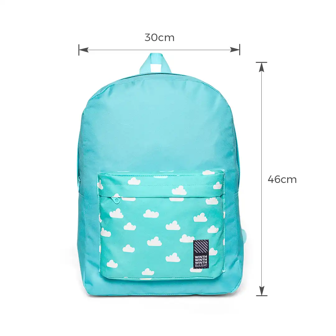 MOCHILA COLOR FEMININA 2 DIVISÕES 46X30CM AZUL