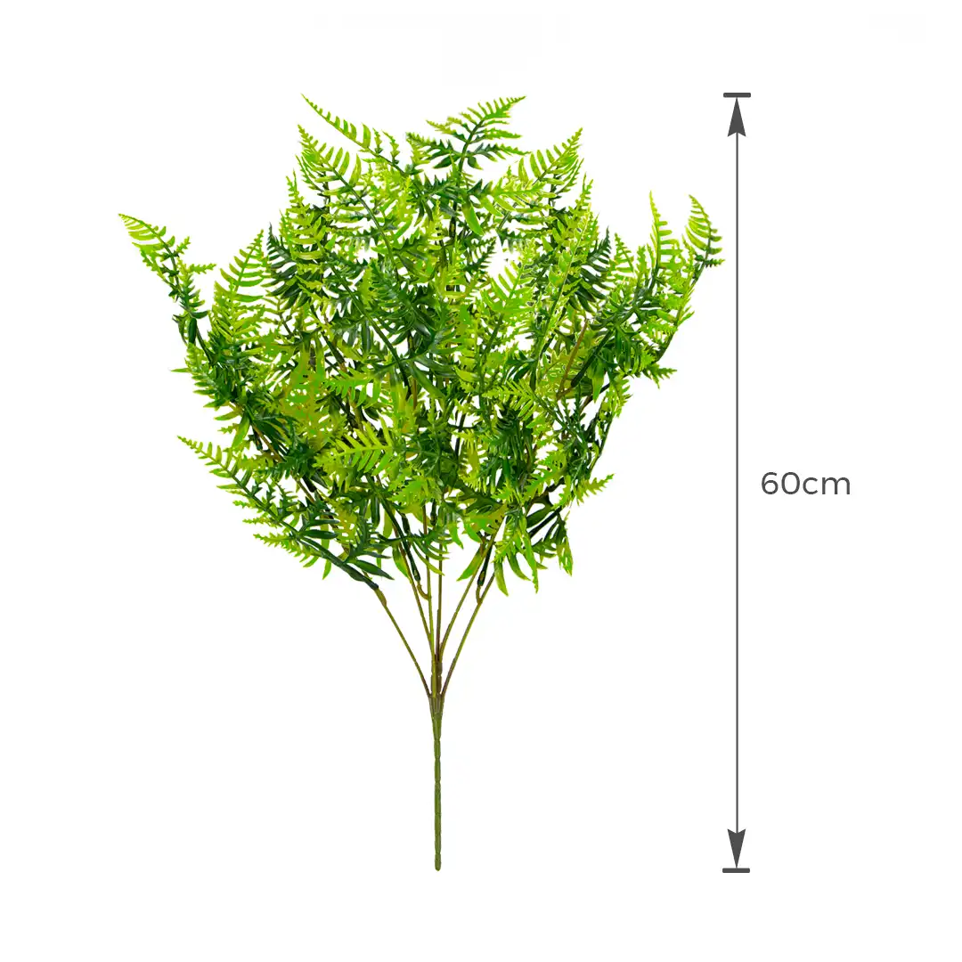 FOLHAGEM ARTIFICIAL SAMAMBAIA DECORATIVA VERDE 60CM