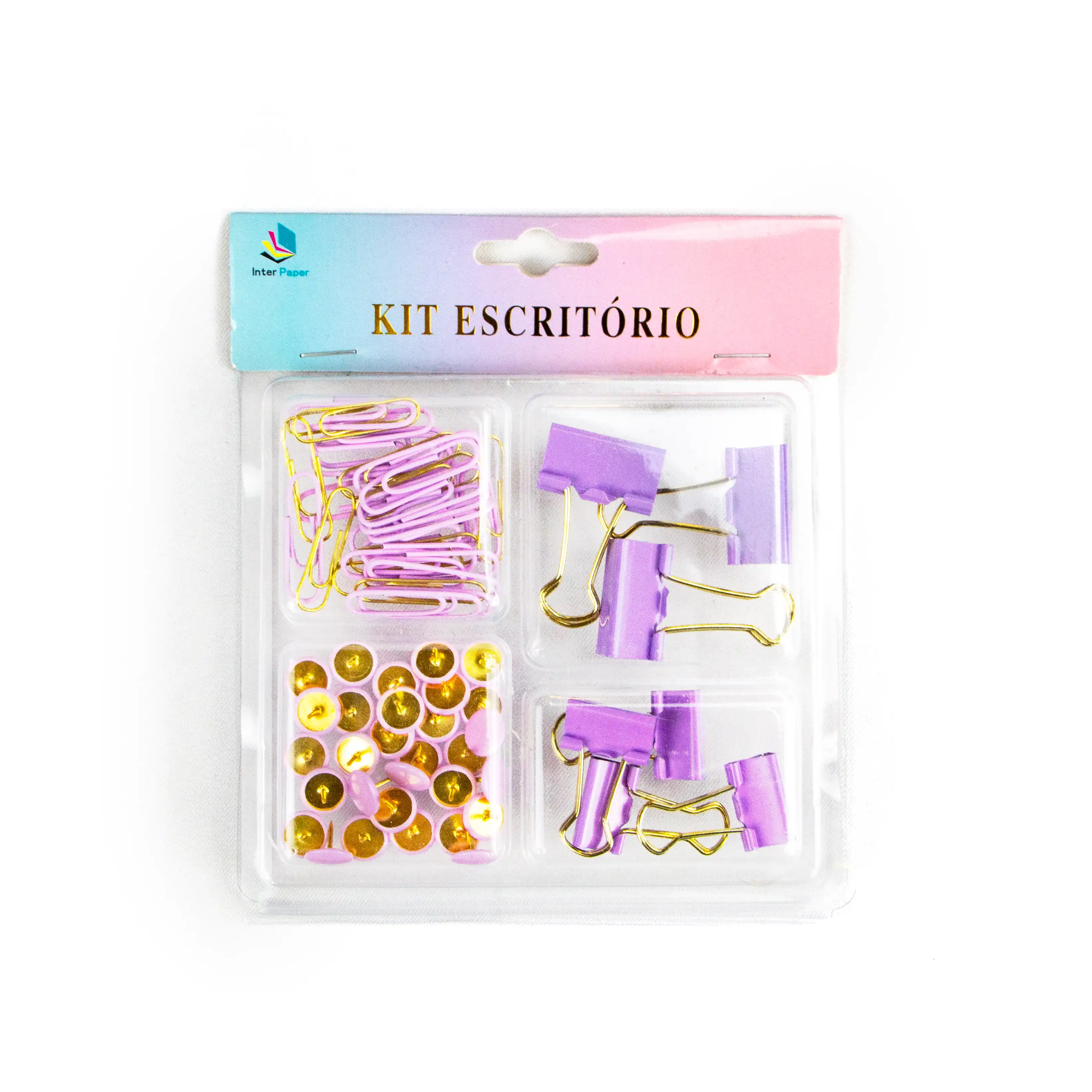 KIT ESCRITÓRIO INTER PAPER – 67 PEÇAS - SORTIDOS