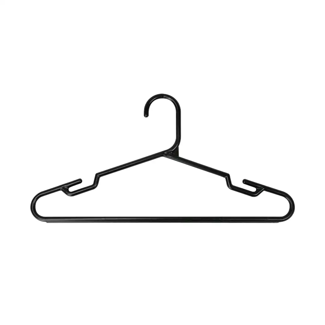 CABIDE ADULTO REFORÇADO PRETO – KIT COM 12 UNIDADES 40CM RESISTENTE