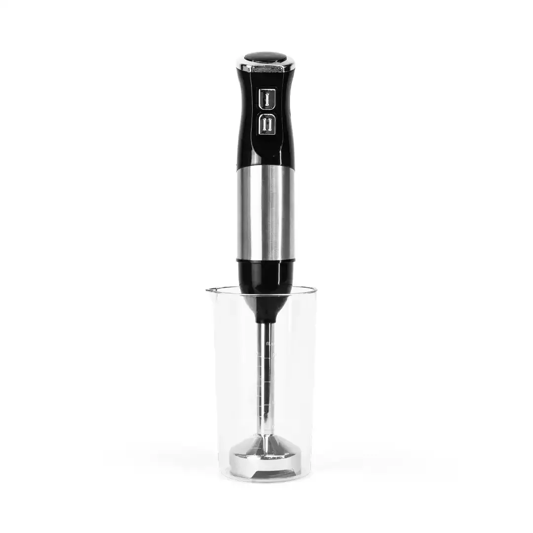 MIXER ELÉTRICO DE MÃO EM INOX 220V PORTÁTIL – IDEAL PARA RECEITAS E BEBIDAS